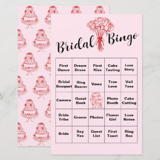 Papier Jeu de Bingo pour Enterrement de Vie de Jeune Fill