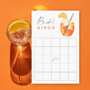 Papier Jeu de bingo pour un mariage avec Aperol Spritz