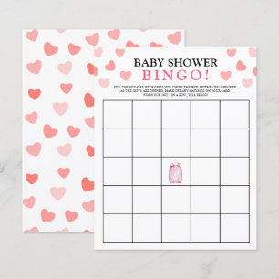Papier Jeu de Bingo   Valentine's Baby shower Games