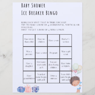 Papier Jeu de Brise-Glace pour Baby Shower