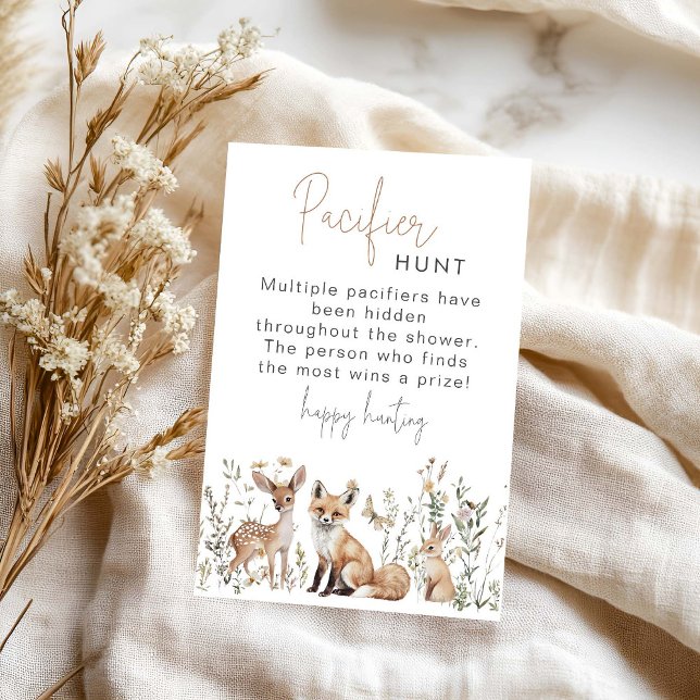 Papier Jeu de chasse au baby shower de bois (Créateur téléchargé)