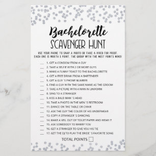 Papier Jeu de chasse au trésor Editable Bachelorette