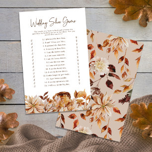 Papier Jeu de chaussures de mariage d'automne