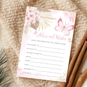 Papier Jeu de conseils et de vœux pour Baby Shower Papill