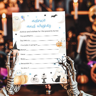 Papier Jeu de conseils et de vœux pour bébé Halloween gar