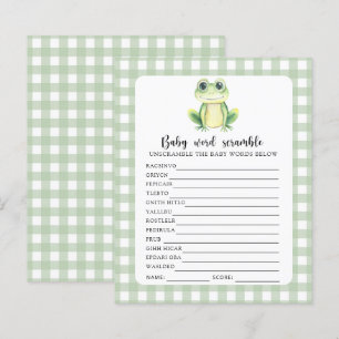 Papier Jeu de désordre de mots de bébé grenouille mignon