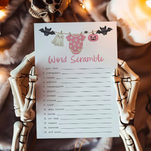 Papier Jeu de désordre de mots de linge de Petit Boo Rose