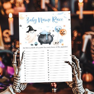 Papier Jeu de devinette de nom de bébé Blue Ghost Little