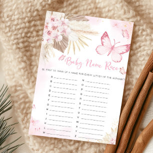 Papier Jeu de devinette de prénom pour Baby Shower Papill