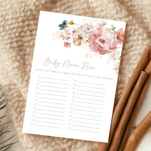 Papier Jeu de devinette de prénom pour Baby Shower sur le