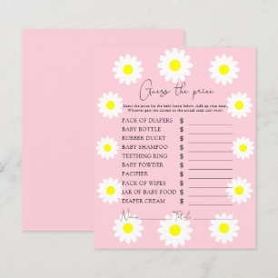 Papier Jeu de devinette de prix de marguerite de fleurs s