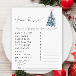 Papier Jeu de devinette du prix de l'arbre d'hiver