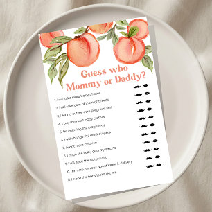 Papier Jeu de devinette pour Baby Shower 'Douce petite pê