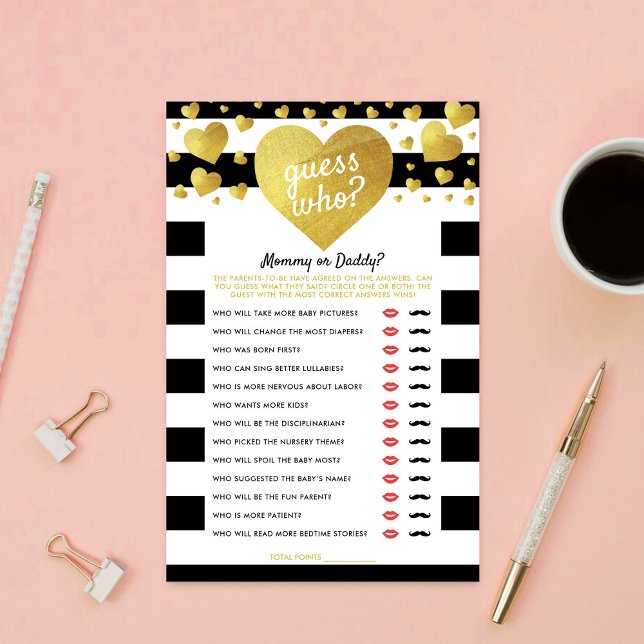 Papier Jeu de devinette pour Baby Shower Little Sweethear (Créateur téléchargé)