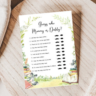 Papier Jeu de devinette pour Baby Shower « Nouveau chapit
