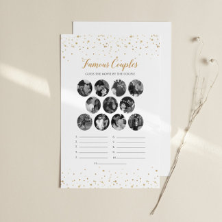 Papier Jeu de fête d'anniversaire de couple célèbre - GAC