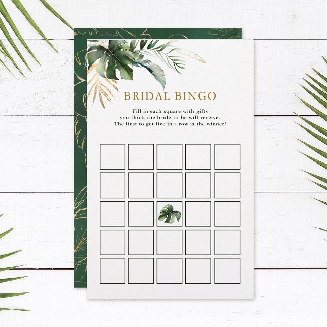 Papier Jeu de Fête des mariées de bingo tropicale de bing (Créateur téléchargé)