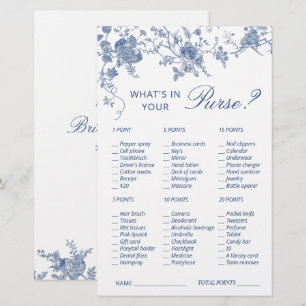 Papier Jeu de Fête des mariées de Jardin Victorian Blue