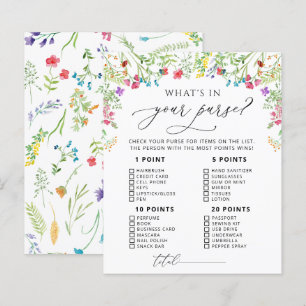 Papier Jeu de Fête des mariées Fleur sauvage aquarelle