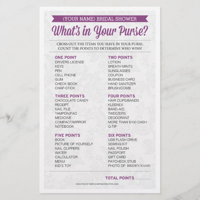 Papier Jeu de Fête des mariées / Personnalisé / Raid de b (Devant)