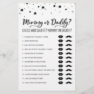 Papier Jeu de fête pour maman ou papa