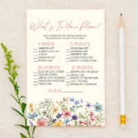 Jeu de Fête Prénatale Fleur Sauvage Florale Dans V