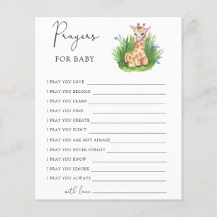 Papier Jeu de fête prières pour bébé