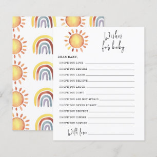 Papier Jeu de fête Sunshine Party vœux pour bébé