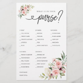 Papier Jeu de Fêtes des mariées Qu'est-ce que votre sac à