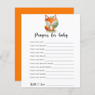 Papier Jeu de la fête des petits Fox   prières pour bébé