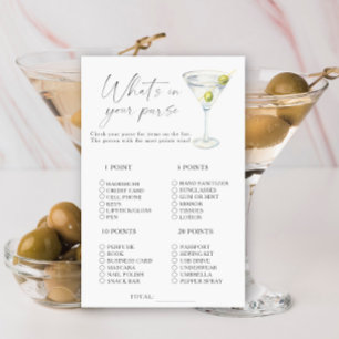 Papier Jeu de mariage Martini Qu'est-ce que vous avez dan
