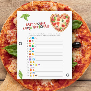 Papier Jeu de pictionary d'émoticônes pour baby shower pi