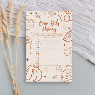Papier Jeu de Pictionary Emoji pour Baby Shower Little Cu