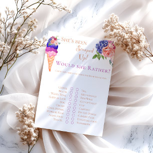 Papier Jeu de plaisir à la crème glacée Floral Fête des m