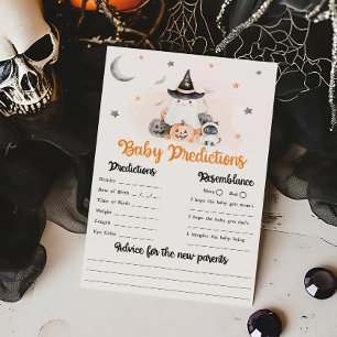 Papier Jeu de prédictions de bébé Little Boo Halloween Or