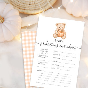 Papier Jeu de prédictions et de conseils pour bébé Teddy 