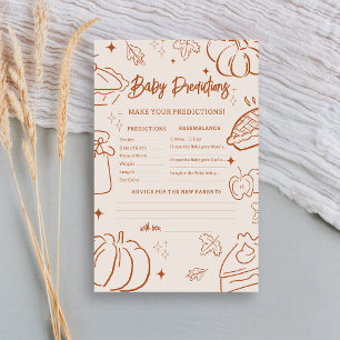 Papier Jeu de prédictions pour bébé à la Baby Shower Litt