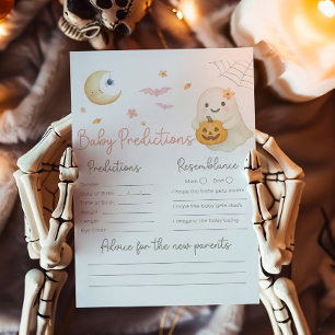 Papier Jeu de prédictions pour bébé à la baby shower Pink