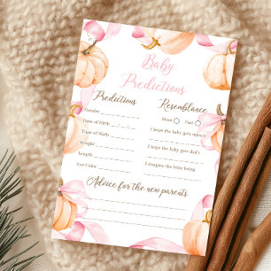 Papier Jeu de prédictions pour bébé à la douche de bébé C