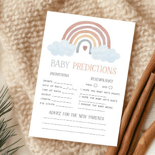 Papier Jeu de prédictions pour bébé Boho Little Ray of Su