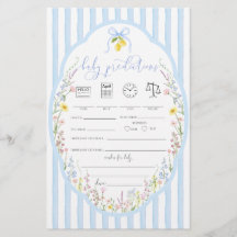 Jeu de prédictions pour bébé Posey Wildflowers Blu