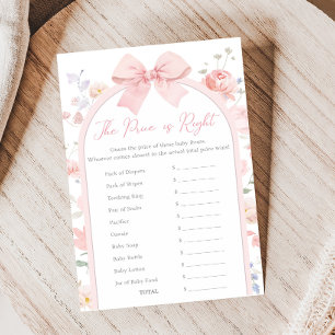 Papier Jeu de prix Baby Bloom avec nœud floral