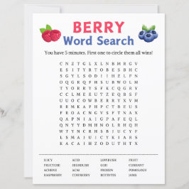 Papier Jeu de recherche Berry Word