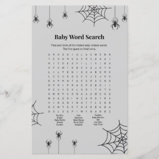 Papier Jeu de recherche de mots de genre Little Boo minim