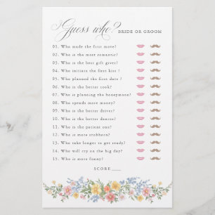 Papier Jeu de Salle de Bain de Mariage Chic Printemps Orn