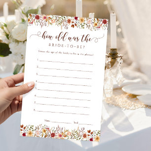 Papier Jeu de Salle de Fête de Mariage Automnal Fleurs «