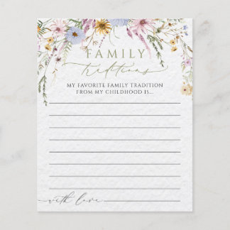 Papier Jeu de tradition familiale pour baby shower Wildfl