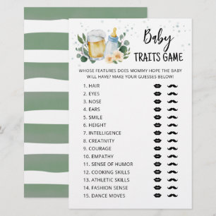 Papier Jeu de traits de bébé Fête de verdure Bébé est en