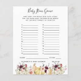 Papier Jeu d'objet bébé | Jeu Baby shower