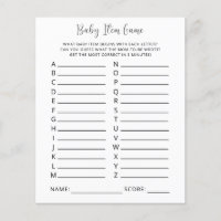 Jeu d'objets pour bébé. Jeu de baby shower